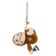 Curious George Monkey Plush Keychain Stuffed Animals Kawaii Cute Keychains Phone Key Chain Keyring K
