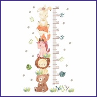 Kids Growth Chart Wall Cute Height Growth Chart Height Measurement Wall Stickers Forest Animal Growt
