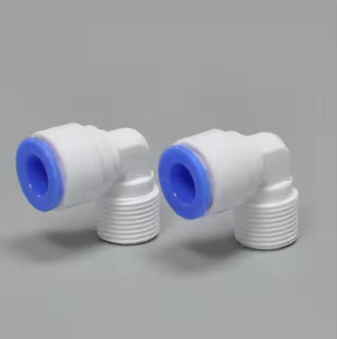 10 Pcs L-type Water Purifier Accessories Joint 3/8 Male Thread to 3/8 Elbow Water Purifier PE Pipe F