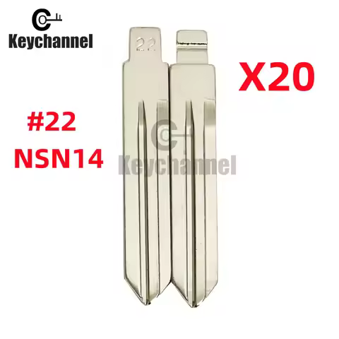 Keychannel 20PCS NSN14 KD Key Blade 22# Universal Car Key Blank for KD KEYDIY Xhorse Remote for Niss