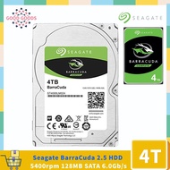 Seagate BarraCuda（ST4000LM024）4TB HDD 5400 RPM 128MB Cache SATA 6Gb/s 2.5" Laptop Internal Hard Drive