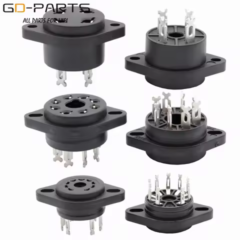 EIZZ Bakelite Electron Tube Socket 4pin 7Pin 8 Pin Octal 9-Pin For 2A3 300B 6J1 6Z4 KT88 EL34 ECC81 