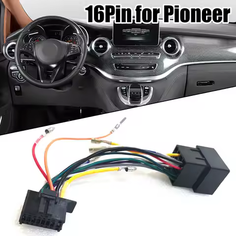 1pc Wiring Harness Connector 16Pin Car Radio Adaptor Cable 185mm Line For Pioneer DEH Radio2003-on F