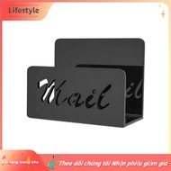 [lifestyle] Mail Organizer Countertop Mail Holder Acrylic Mail Sorter for Desk Envelope Holder Lette