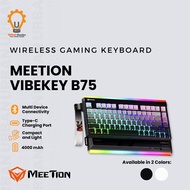 Meetion VibeKey B75 Wireless Gaming Keyboard 75 Percent RGB Tri Mode Bluetooth 2.4G USB C