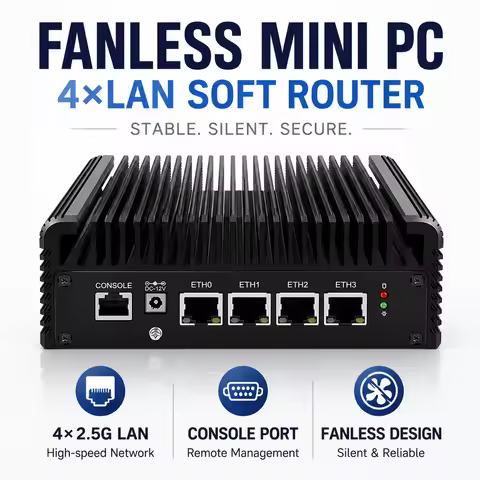 SZBOX Changwang 4L Fanless Mini PC 8505ES 8505 U300 i3-1215U i5-1235U i5-1245U i5-1335U 4x 2.5G LAN 