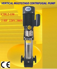 ปั๊มน้ำ vertical Multistage centrifucal pump CNP CDL2-150 ปั๊มอัด RO 12-18Q/day ปั๊มสแตนเลส แนวตั้ง