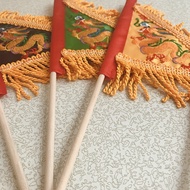 Five-Color Order Flag Small God Statue Small Order Flag Back Flag Dragon Flag Pennant Double-Sided H