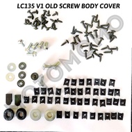 SCREW BODY COVER SET YAMAHA LC135 V1 LC135 NEW SRL110 SRL110Z SRL110ZR EX5 HONDA SKRU COVERSET MOMO1