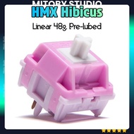 HMX Hibicus linear switch hmx prelube Mitoby Studio mechanical keyboard switch