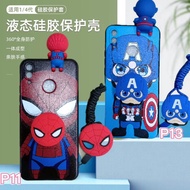 Casing Super Hero for Huawei Nova3 Nova3i Nova4 Nova4e Nova7i Nova3e 5 Cartoon Cute Spiderman Captain America Phone Case Phone Cover Soft Silicone Casing with Holder Stand Lanyard