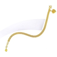 Zhulian Rantai Tangan BT5025 Rantai Tangan Tapak Gajah Gold Plated Emas Zhulian