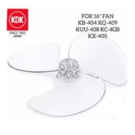 KDK Fan Blade 16" For Table,Wall,Stand,Auto Fan KB-404 , KU-408 etc