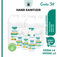 *BUNDLE* Cleanse360 Honeydew Scent Hand Sanitizer 75% Ethanol Alcohol [5L x 2bottles] and [500ml x 4bottles]