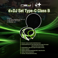 NEO (Created by Oyaide Elec.) d+ DJ set TYPE-C Class B : Professional USB (C - B) RCA - RCA audio c