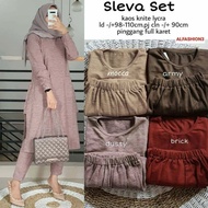 SETELAN BAJU WANITA SLEVA SET RAJUT IMPORT