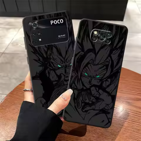 Dragon Ball Vegeta Son Goku Art Black Soft Phone Cover Case for Xiaomi Poco C50 F3 M5 C75 F1 C71 X3 