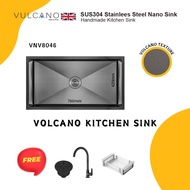 VULCANO 80CM X 46CM NANO VOLCANO KITCHEN SINK - VNV8046