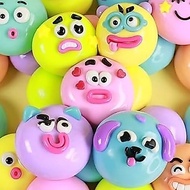 Needoh Dog Face Swap Squishy Stress Relief Ball Squeezable Toy