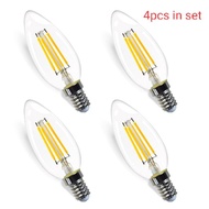 4pcs LED Candle Bulb 4W E27 E14