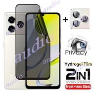 ZTE Blade A76 4G 2in1 Front Lens Anti-Spy Hydrogel Film For ZTE Blade A76 4G 5G Full Soft Privacy Sc