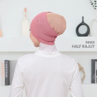 ALAYNA Inner Half Rajut | Anak Tudung Separuh Rajut Knit Knitted Scarf Skaf Serkup Inner Hijab Musli