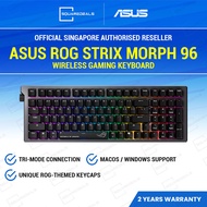 Asus ROG Strix Morph 96 Wireless Gaming Keyboard Tri-mode Connectivity ROG SpeedNova Wireless Techno