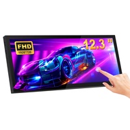 12.3 Inch Touchscreen Monitor 1920x720 Bar LCD Mini Touch Screen Monitor Secondary Screen Portable D