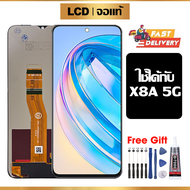 หน้าจอ LCD ดั้งเดิม Honor X8A 5G อุปกรณ์เสริมโทรศัพท์มือถือ หน้าจอสัมผัส honor x8a 5g CRT-LX1 มีไขคว