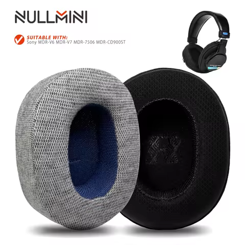 Nullmini Earpads Suitable for Sony MDR-V6 V7 7506 CD900ST Headphones Replacement Ear Cushion Pads