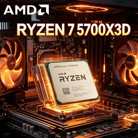 AMD Ryzen7 R7 5700X3D Bulk CPU for X570 B550 8-Cores 16-Threads 3GHz Up to 4.1 GHz 105W AM4 CPU DDR4