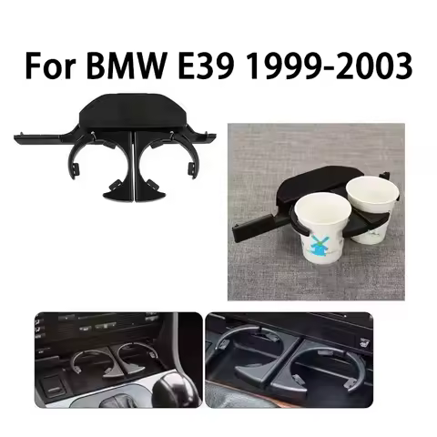 E39 Car Dash Mounted Console Cup Holder Front Right/Left Retractable Drinks Holder for BMW E39 Profe