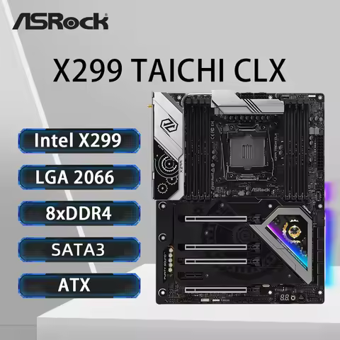 ASRock X299 TAICHI CLX Motherboard LGA 2066 Support I9-9980XE 10980XE i9-7960X I7-9800X i7-7800X i5-