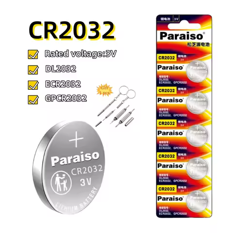 2-10pcs Original KCR2032 CR2032 3V Lithium Battery DL2032 BR2032 5004LC 2032 for watch, toys, car ke