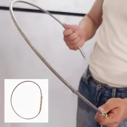 Outdoor Portable Wire Whip Waist-wrapped Self-defense Quick Insertion Flexible Concealed Tactical Wh