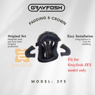 [Accessories] Grayfosh JF3 Helmet Padding / Inner Set / Sponge HIGH QUALITY SHOEI JF3 HELMET INNER S
