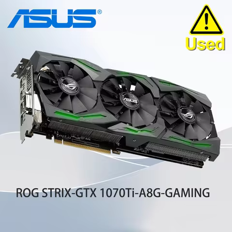 ASUS ROG STRIX-GTX 1070Ti-A8G-GAMING 8008MHz GDDR5 8GB 2×HDMI 1×DVI 2×DisplayPort