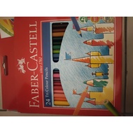 FABER-CASTELL Tri Color Pencil Short Long Color Pencil/ Short Color Pencil 24 Pencil Color Long