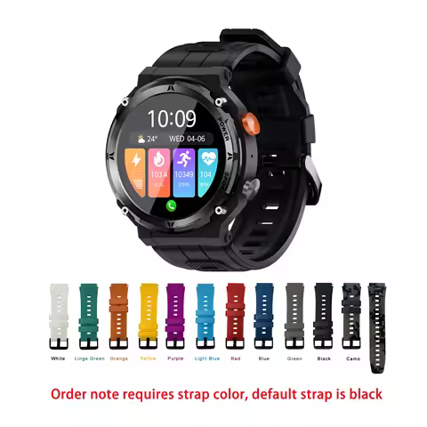 Smart Watch C21 Pro Men Rugged Outdoor Sport AI Voice Assistant Water Proof Fitness Tracker Call Ans
