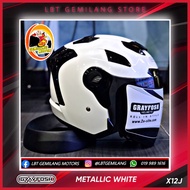 GRAYFOSH X12J AeroForce Helmets [Metallic White]