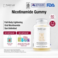 【Official】Unichi Nicotinamide Teddi Lab Gummy, Nicotinamide Skin Nourishing Gummy, 60 Gummies