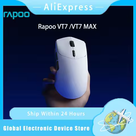 Rapoo VT7 /VT7 MAX Wireless Gaming Mouse True 8K Wireless Polling Rate Up to 500 Hours Battery Life 