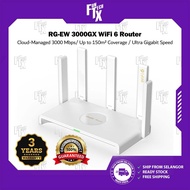 FunTech Ruijie RG-EW3000GX WiFi 6 Router Dual-WAN Gigabit Router High Speed Dual Band 2.4GHz + 5Ghz 