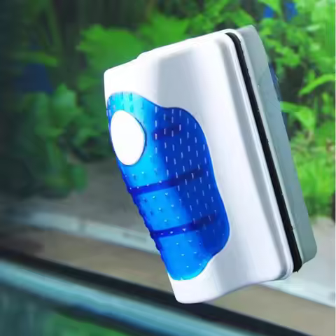 Magnetic Aquarium Fish Tank Brushes Floating Clean Glass Window Algae Scraper Cleaner Brush Aquarium