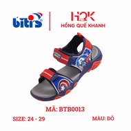 [BITI'S] HIGH QUALITY BOYS' SANDAL/SANDAL SLIPPERS - BTB0013 - LEATHER STRAPS, ANTI-SLIP RUBBER SOLE