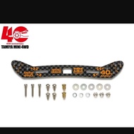40th Anniv HG Carbon Stay for Wide Front Sliding Damper (2mm) - 95641