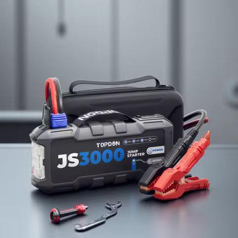 Topdon JS3000 3000A Jump Starter Power Bank 12V Car Starting Device 24000Mah Battery Jump Start for 