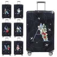 Luggage Cover Suitcase Protector Baggage Dust Cover Blue Print Suitable 18-32 Inch Suitcase Case