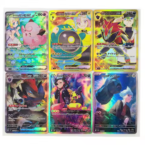 PTCG SV9 Pokemon DIY Match partners Iono EX SR SAR UR Collectibles Card Colorful Glitter Game Collec