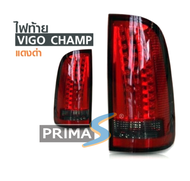 ไฟท้าย TY VIGO CHAMP LED ดำแดง งาน VLAND แท้ 100%